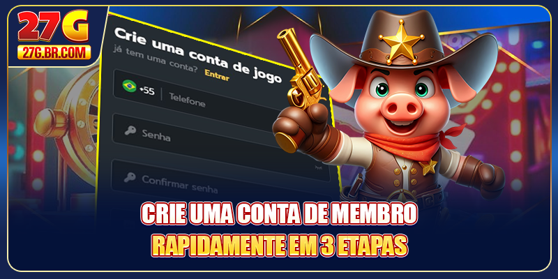 Crie uma conta de membro rapidamente em 3 etapas
