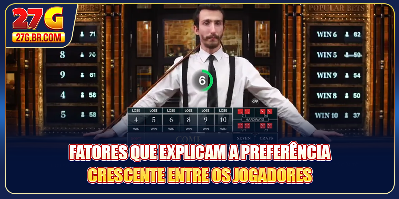 Fatores que explicam a preferência crescente entre os jogadores